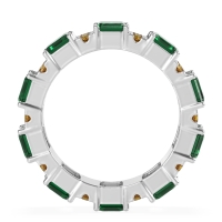 Statement Emerald Cut Eternity Karma Band