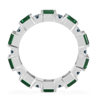 Statement Emerald Cut Eternity Karma Band