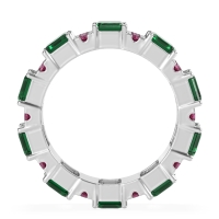 Statement Emerald Cut Eternity Karma Band