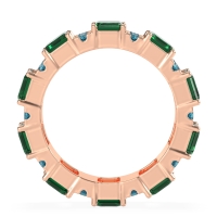 Statement Emerald Cut Eternity Karma Band