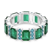 Statement Emerald Cut Eternity Karma Band