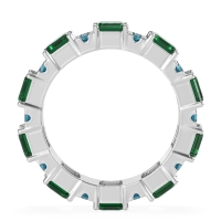 Statement Emerald Cut Eternity Karma Band