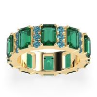 Statement Emerald Cut Eternity Karma Band