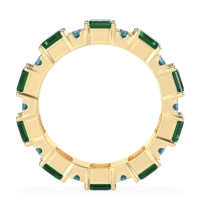 Statement Emerald Cut Eternity Karma Band