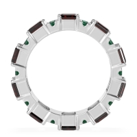 Statement Emerald Cut Eternity Karma Band