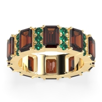 Statement Emerald Cut Eternity Karma Band