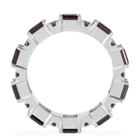 Statement Emerald Cut Eternity Karma Band