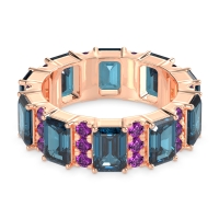 Statement Emerald Cut Eternity Karma Band