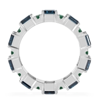 Statement Emerald Cut Eternity Karma Band