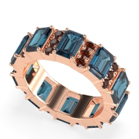 Statement Emerald Cut Eternity Karma Band