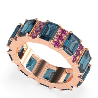 Statement Emerald Cut Eternity Karma Band