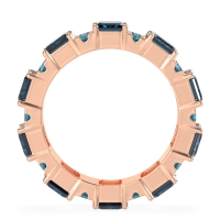 Statement Emerald Cut Eternity Karma Band