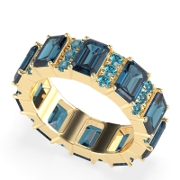 Statement Emerald Cut Eternity Karma Band