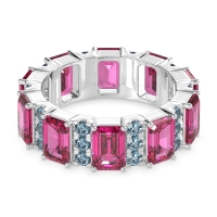 Statement Emerald Cut Eternity Karma Band