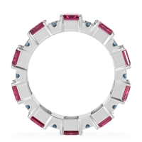 Statement Emerald Cut Eternity Karma Band