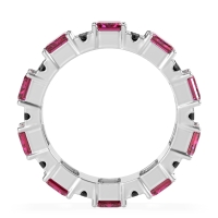Statement Emerald Cut Eternity Karma Band