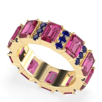 Statement Emerald Cut Eternity Karma Band