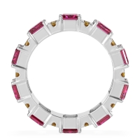 Statement Emerald Cut Eternity Karma Band