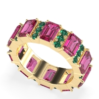 Statement Emerald Cut Eternity Karma Band