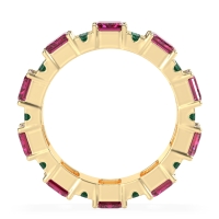 Statement Emerald Cut Eternity Karma Band