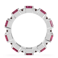 Statement Emerald Cut Eternity Karma Band