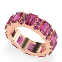 Statement Emerald Cut Eternity Karma Band