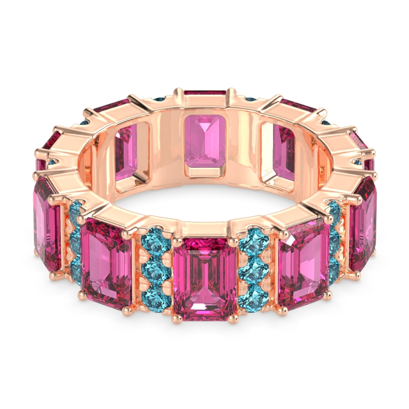 Statement Emerald Cut Eternity Karma Band