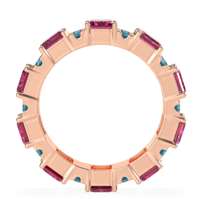 Statement Emerald Cut Eternity Karma Band