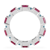 Statement Emerald Cut Eternity Karma Band