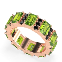 Statement Emerald Cut Eternity Karma Band