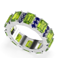 Statement Emerald Cut Eternity Karma Band