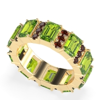 Statement Emerald Cut Eternity Karma Band