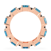 Statement Emerald Cut Eternity Karma Band