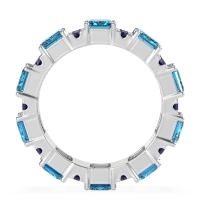 Statement Emerald Cut Eternity Karma Band