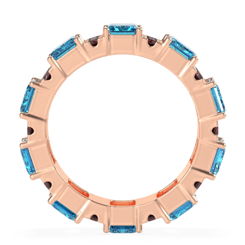 Statement Emerald Cut Eternity Karma Band