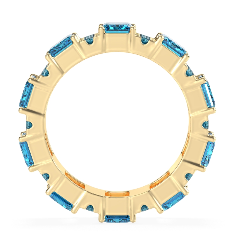 Statement Emerald Cut Eternity Karma Band