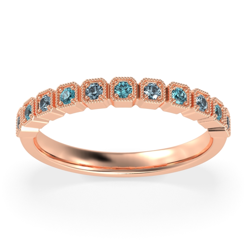 Milgrain Box Half Eternity Namah Band