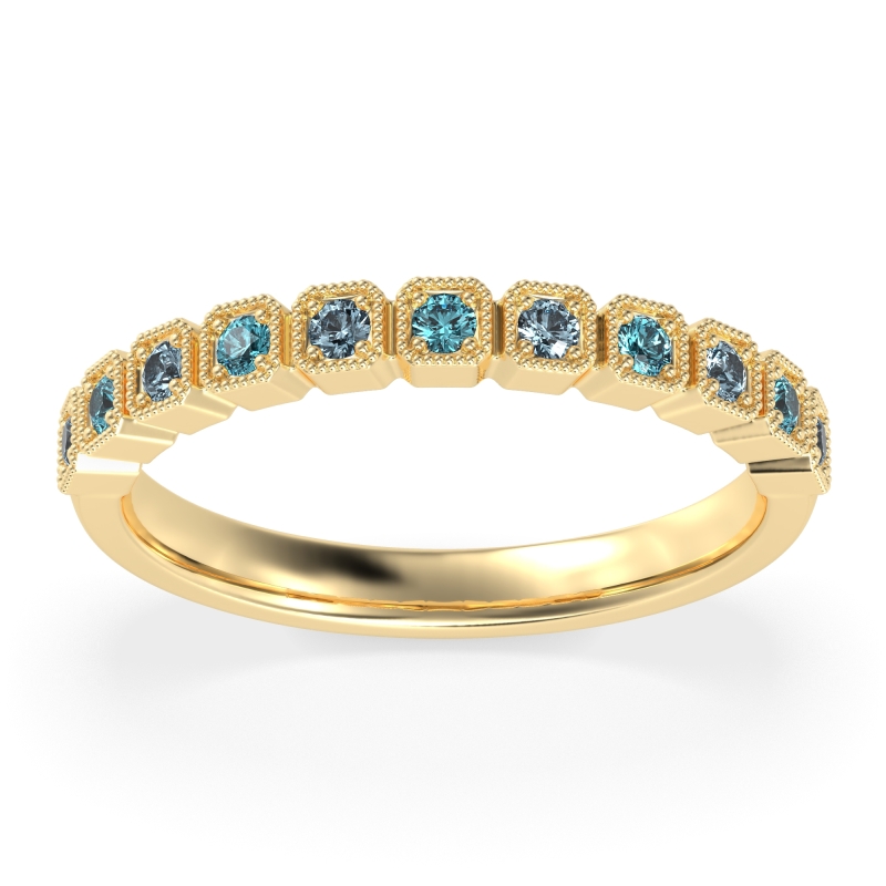 Milgrain Box Half Eternity Namah Band