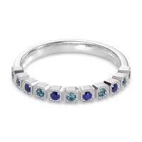 Milgrain Box Half Eternity Namah Band