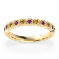 Milgrain Box Half Eternity Namah Band