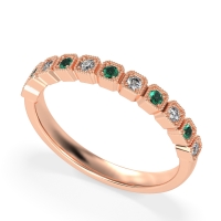 Milgrain Box Half Eternity Namah Band