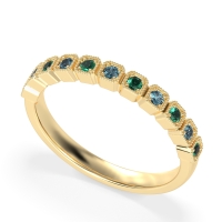 Milgrain Box Half Eternity Namah Band