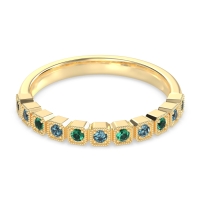 Milgrain Box Half Eternity Namah Band