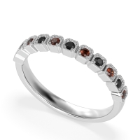 Milgrain Box Half Eternity Namah Band