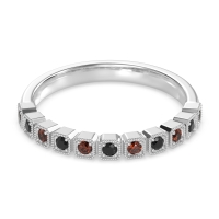 Milgrain Box Half Eternity Namah Band