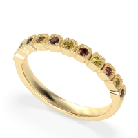 Milgrain Box Half Eternity Namah Band