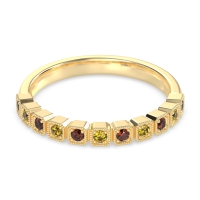 Milgrain Box Half Eternity Namah Band