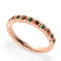 Milgrain Box Half Eternity Namah Band