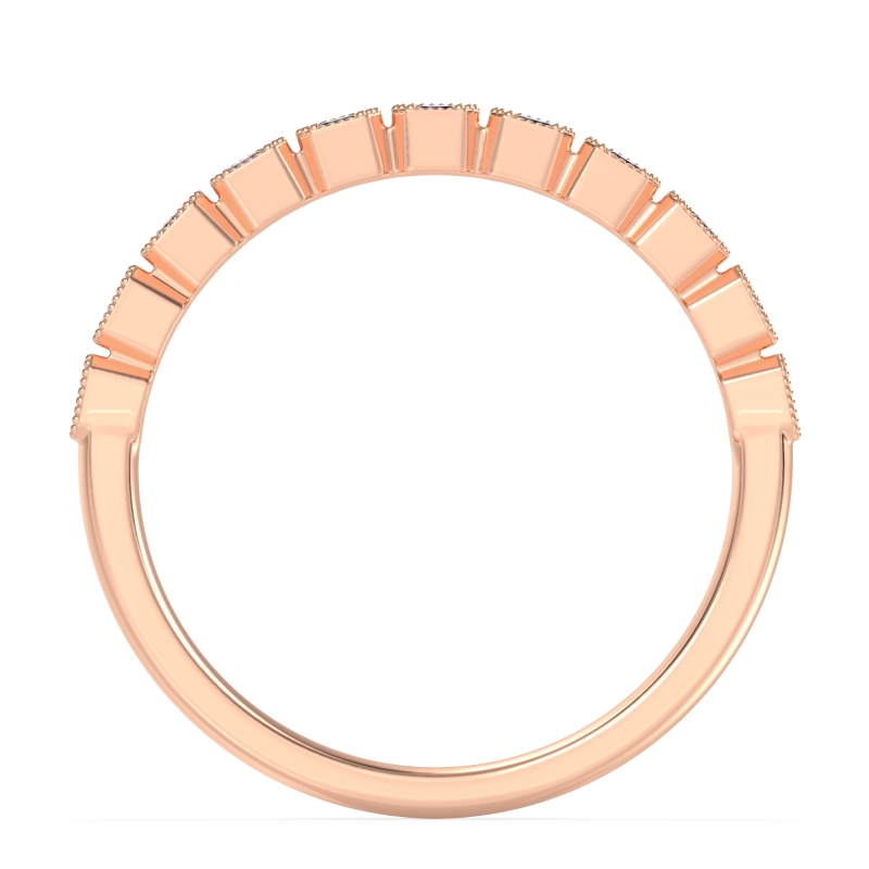 Milgrain Box Half Eternity Namah Band