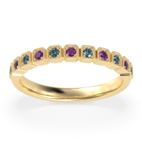 Milgrain Box Half Eternity Namah Band